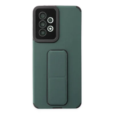 BUĞZ Samsung Galaxy A33 5g Kılıf Mega Standlı Silikon - Yeşil