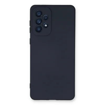 BUĞZ Samsung Galaxy A33 5g Kılıf Nano İçi Kadife Silikon - Lacivert