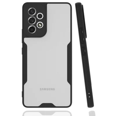 BUĞZ Samsung Galaxy A33 5g Kılıf Platin Silikon - Siyah