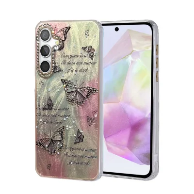 BUĞZ Samsung Galaxy A35 5g Kılıf Blade Aynalı Desenli Kapak - Desen 6