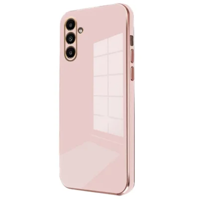 BUĞZ Samsung Galaxy A35 5g Kılıf Volet Silikon - Pembe