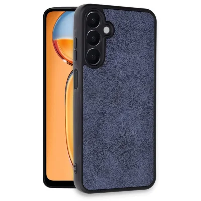 BUĞZ Samsung Galaxy A36 Kılıf Aras Deri Kapak - Lacivert