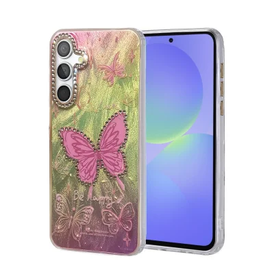 BUĞZ Samsung Galaxy A36 Kılıf Blade Aynalı Desenli Kapak - Desen 5