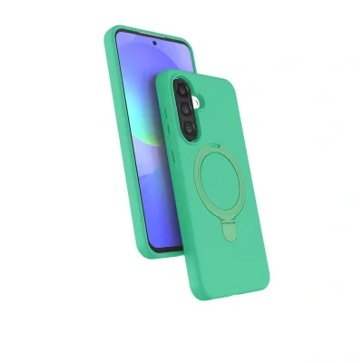 BUĞZ Samsung Galaxy A36 Regal Magsafe Standlı Kapak - Yeşil