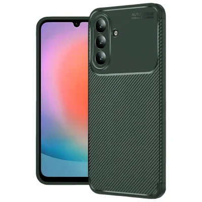 BUĞZ Samsung Galaxy A37 5g Auto Focus Karbon Kapak - Koyu Yeşil