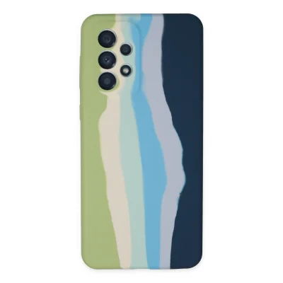 BUĞZ Samsung Galaxy A53 5g Kılıf Ebruli Lansman Silikon - Yeşil-koyu Yeşil