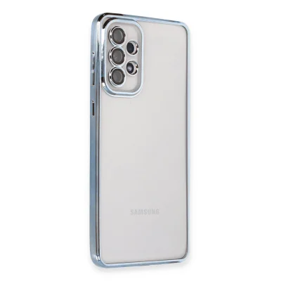 BUĞZ Samsung Galaxy A53 5g Kılıf Razer Lensli Silikon - Açık Mavi