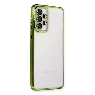 BUĞZ Samsung Galaxy A53 5g Kılıf Razer Lensli Silikon - Yeşil