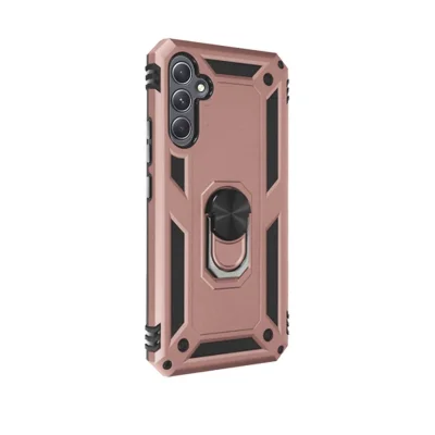 BUĞZ Samsung Galaxy A54 5g Kılıf Sofya Yüzüklü Silikon Kapak - Rose