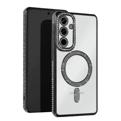 BUĞZ Samsung Galaxy A55 5g Joke Simli Magneticsafe Kılıf - Siyah