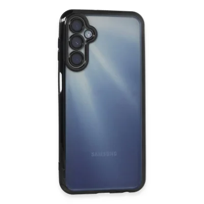 BUĞZ Samsung Galaxy A55 5g Kılıf Razer Lensli Silikon - Siyah