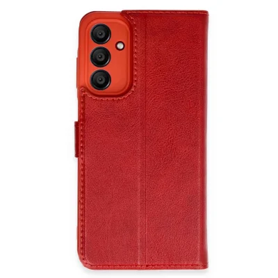 BUĞZ Samsung Galaxy A55 5g Kılıf Trend S Plus Kapaklı Kılıf - Kırmızı