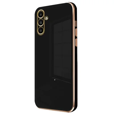 BUĞZ Samsung Galaxy A55 5g Kılıf Volet Silikon - Siyah