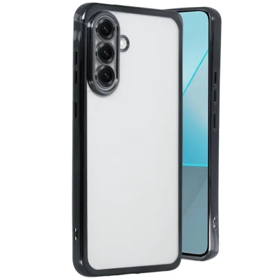 BUĞZ Samsung Galaxy A56 Kılıf Razer Lensli Silikon - Siyah