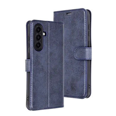 BUĞZ Samsung Galaxy A56 Kılıf Trend S Plus Kapaklı Kılıf - Lacivert