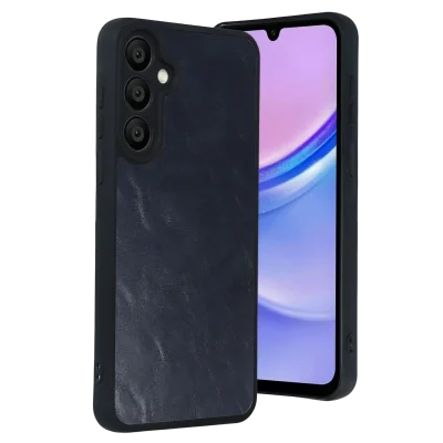 BUĞZ Samsung Galaxy A57 5g Aras Deri Kapak - Lacivert