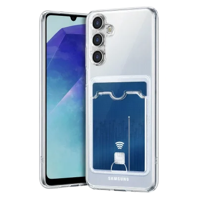 BUĞZ Samsung Galaxy A57 5g Kart Şeffaf Silikon - Şeffaf