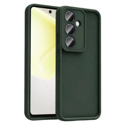 BUĞZ Samsung Galaxy A57 5g Viera Silikon - Koyu Yeşil