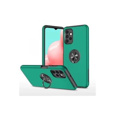 BUĞZ Samsung Galaxy A72 Kılıf Elit Yüzüklü Kapak - Yeşil