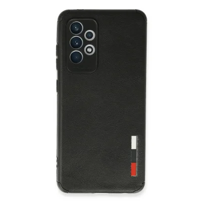 BUĞZ Samsung Galaxy A72 Kılıf Loop Deri Silikon - Siyah