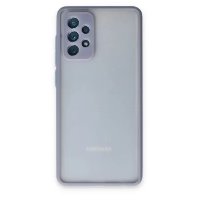 BUĞZ Samsung Galaxy A72 Kılıf Montreal Silikon Kapak - Gri