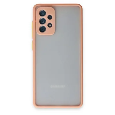 BUĞZ Samsung Galaxy A72 Kılıf Montreal Silikon Kapak - Pembe