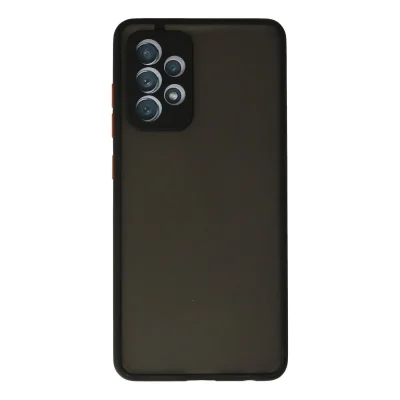 BUĞZ Samsung Galaxy A72 Kılıf Montreal Silikon Kapak - Siyah