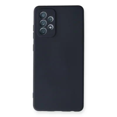 BUĞZ Samsung Galaxy A72 Kılıf Nano İçi Kadife Silikon - Lacivert