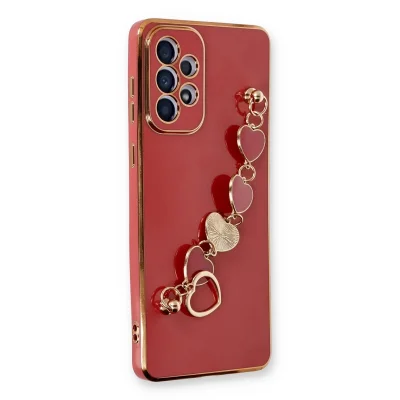 BUĞZ Samsung Galaxy A73 5g Kılıf Esila Silikon - Kırmızı