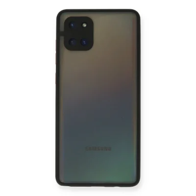 BUĞZ Samsung Galaxy A81 / Note 10 Lite Kılıf Montreal Silikon Kapak - Siyah