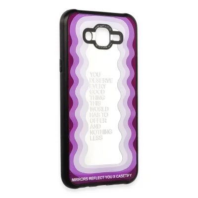 BUĞZ Samsung Galaxy J7 Kılıf Mirror Desenli Kapak - Mirror - 5
