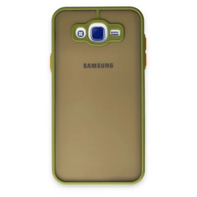 BUĞZ Samsung Galaxy J7 Kılıf Montreal Silikon Kapak - Açık Yeşil
