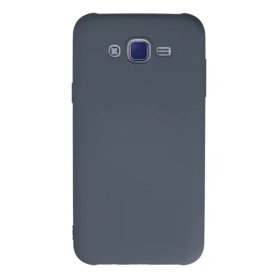 BUĞZ Samsung Galaxy J7 Kılıf Nano İçi Kadife Silikon - Gri