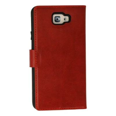 BUĞZ Samsung Galaxy J7 Prime Kılıf Trend S Plus Kapaklı Kılıf - Kırmızı