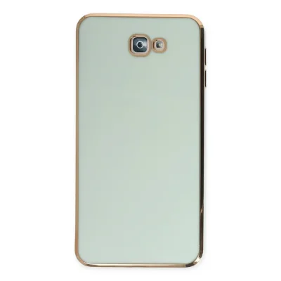 BUĞZ Samsung Galaxy J7 Prime Kılıf Volet Silikon - Açık Yeşil