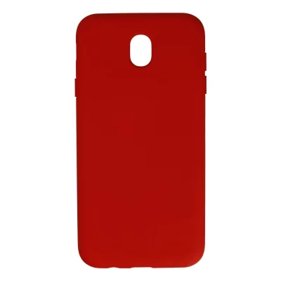 BUĞZ Samsung Galaxy J7 Pro / J730 Kılıf Nano İçi Kadife Silikon - Kırmızı