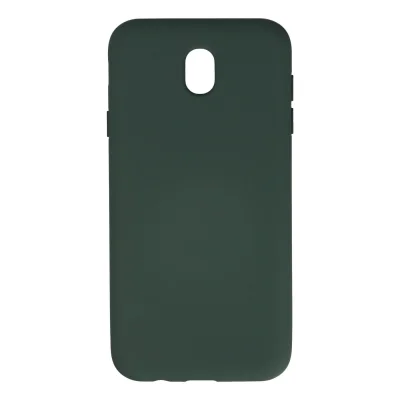 BUĞZ Samsung Galaxy J7 Pro / J730 Kılıf Nano İçi Kadife Silikon - Koyu Yeşil