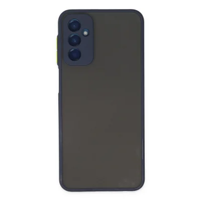 BUĞZ Samsung Galaxy M13 Kılıf Montreal Silikon Kapak - Lacivert