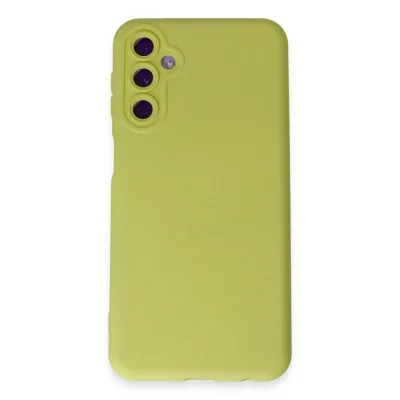 BUĞZ Samsung Galaxy M14 5g Kılıf Nano İçi Kadife Silikon - Sarı