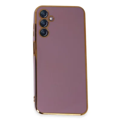 BUĞZ Samsung Galaxy M14 5g Kılıf Volet Silikon - Mor