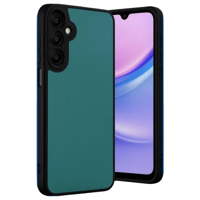 BUĞZ Samsung Galaxy M15 Kılıf Aras Deri Kapak - Açık Yeşil