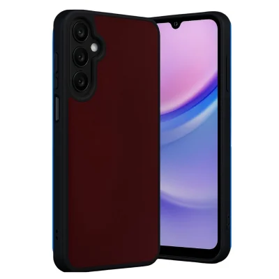 BUĞZ Samsung Galaxy M15 Kılıf Aras Deri Kapak - Bordo
