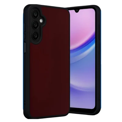 BUĞZ Samsung Galaxy M15 Kılıf Aras Deri Kapak - Bordo