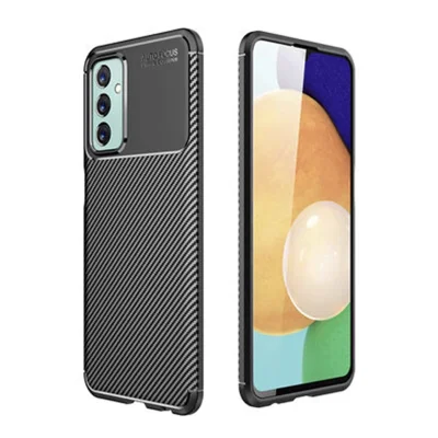 BUĞZ Samsung Galaxy M23 Kılıf Auto Focus Karbon Kapak - Siyah