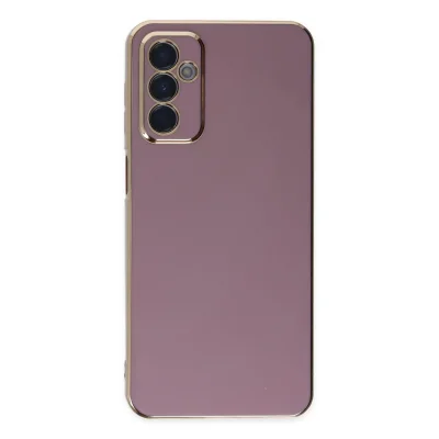 BUĞZ Samsung Galaxy M23 Kılıf Volet Silikon - Mor