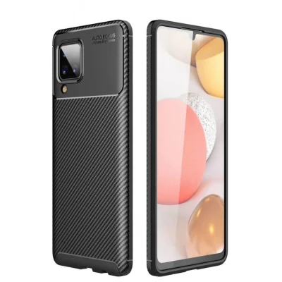 BUĞZ Samsung Galaxy M33 Kılıf Auto Focus Karbon Kapak - Siyah