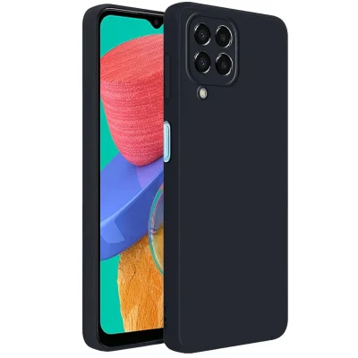 BUĞZ Samsung Galaxy M33 Kılıf First Silikon - Siyah