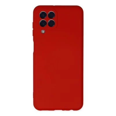 BUĞZ Samsung Galaxy M33 Kılıf Nano İçi Kadife Silikon - Kırmızı