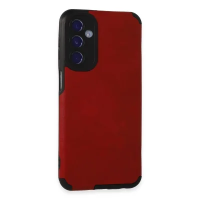 BUĞZ Samsung Galaxy M34 5g Kılıf Loop Deri Silikon - Kırmızı