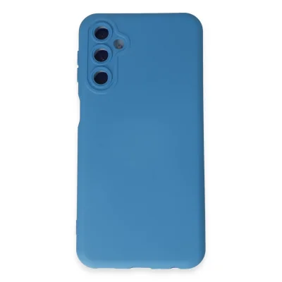 BUĞZ Samsung Galaxy M34 5g Kılıf Nano İçi Kadife Silikon - Mavi